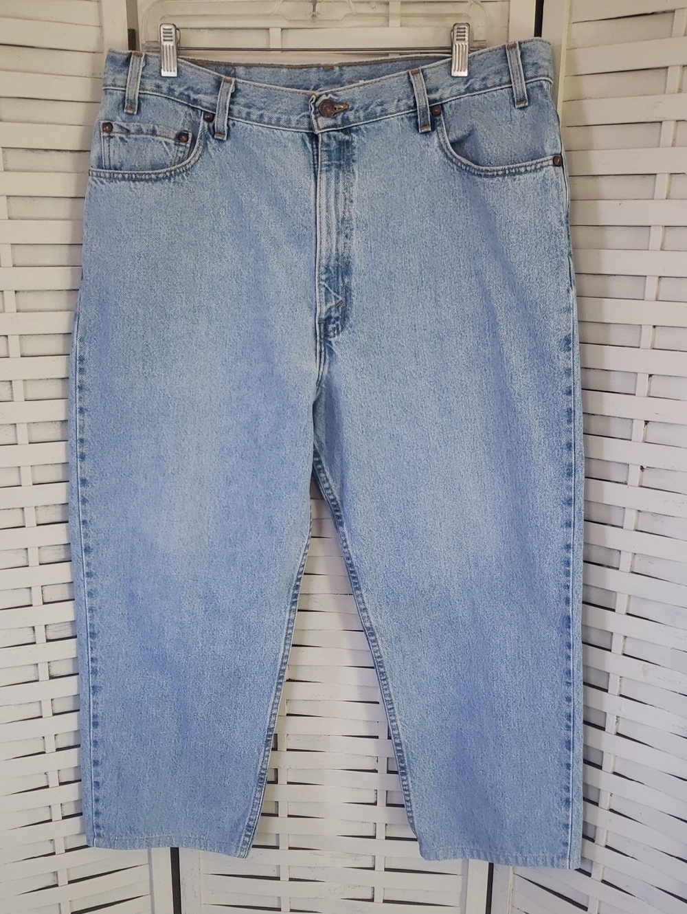 501 Levi's Vintage Light Blue Denim Jeans with Faded Patch 38